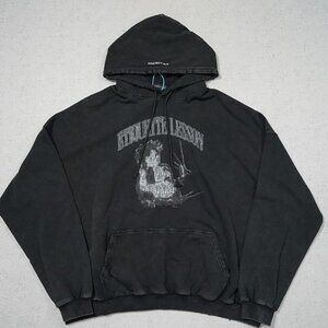 Grailz Edward Scissorhands Distressed Washed Hoodie